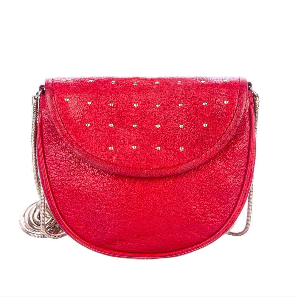 REBECCA MINKOFF Studded Flap Saddle Crossbody Bag